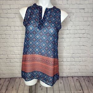 Residents On Sheer Tank Top Blouse Size S